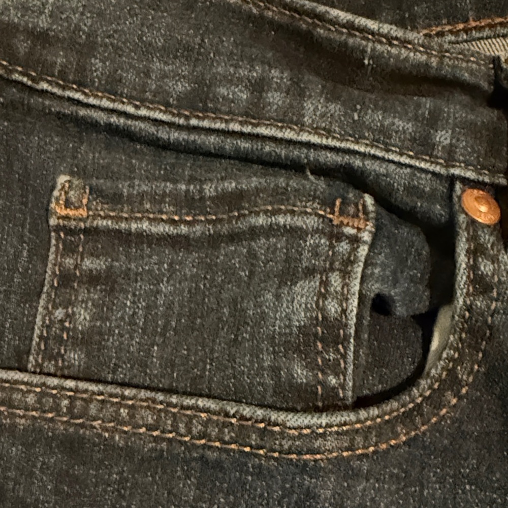 LOFT Women's Dark Indigo Modern Straight Jeans - Picture 5 of 7